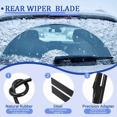KAIYI 11" Rear Wiper Blade Compatible with Hyundai Venue 2020 2021-2025
