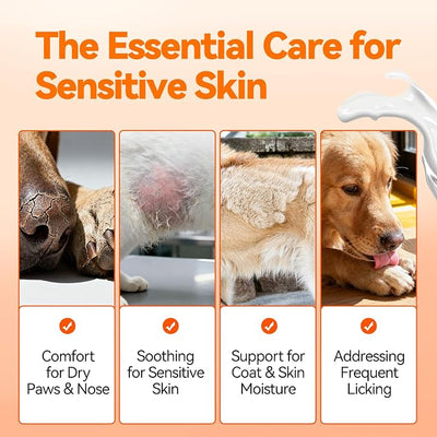 PUAINTA Hot Spot & Itch Relief Skin Cream for Dogs & Cats | Soothing Skin Cream with Quantum Silver & Coconut Oil | Moisturizes & Calms Dry, Irritated Skin | Safe & Gentle for Sensitive Skin