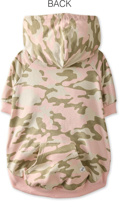Pet Passion Rocky – The Original Lightweight Hooded Tee 100% Organic Cotton Dog Hoodie Pet Coat Sweater for All Sized Dogs, Original Pink Camo, Large (40-60 lbs)