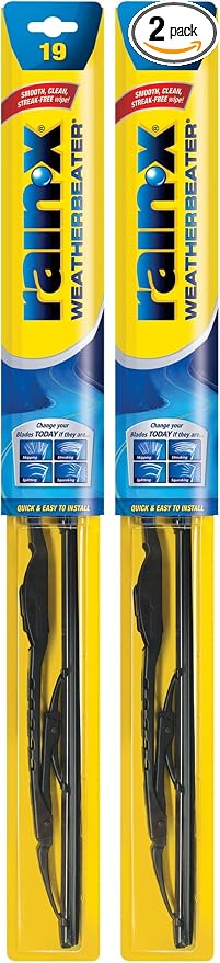 Rain-X RX30219 WeatherBeater Wiper Blades, 19" Windshield Wipers (Pack Of 2), Automotive Replacement Windshield Wiper Blades That Meet Or Exceed OEM Quality And Durability Standards
