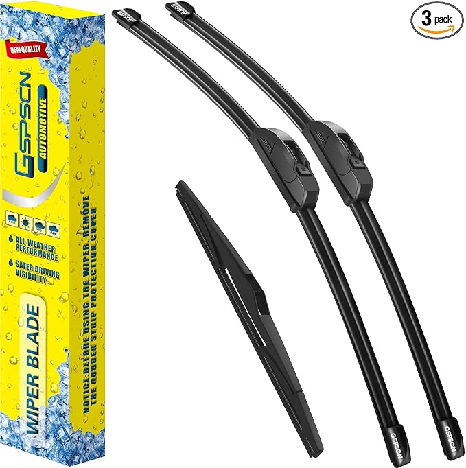 GSPSCN 3 Wipers Replacement for Hyundai Tucson 2015 2014 2013 2012 2011 2010 Original Equipment Windshield Wiper Blades 24"+16"+12" (set of 3) J hook