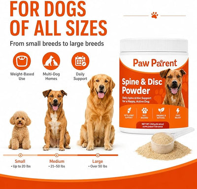 Green Lipped Mussel, Paw Parent Secret Powder, Promotes Healthy Movement and Active Play, Great-Tasting Formula for All Breeds (1pcs)