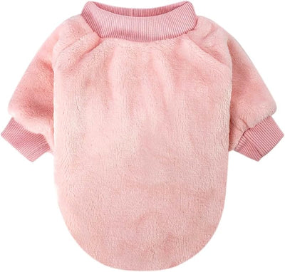 FabriCastle Dog Sweaters, 3-Pack Dog Clothes for Small Dogs Girl & Cats, Soft and Warm Pet Coats XXS - XXL, Winter Pet Jackets, Doggy Apparel Costumes, Puppy Outfits (Pink,Purple,Light pink, XX-Small)