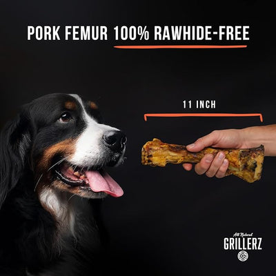 Grillerz Scott Pet Beef Mammoth Bone, 1 Count, Beef Bones for Dogs, Rawhide Free, Dog Chew for Healthy Teeth & Gums, High Protein, Easy to Digest, Long Lasting, Natural Treats for All Breeds