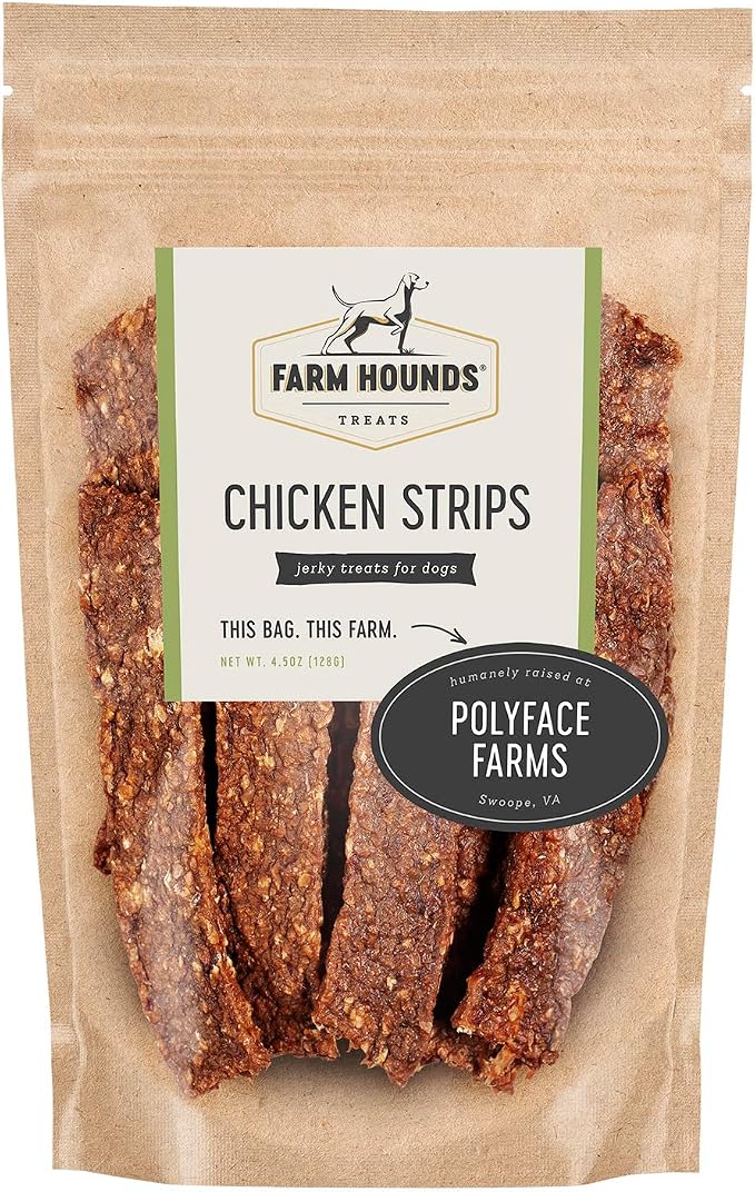 Chicken Strips - Premium Natural Jerky for Dogs - Made from 100% Humanely Raised Chicken - Break-to-Size - Great for Training & Treats - No Added Fillers - Made in USA - 4.5 oz - 1 Pack