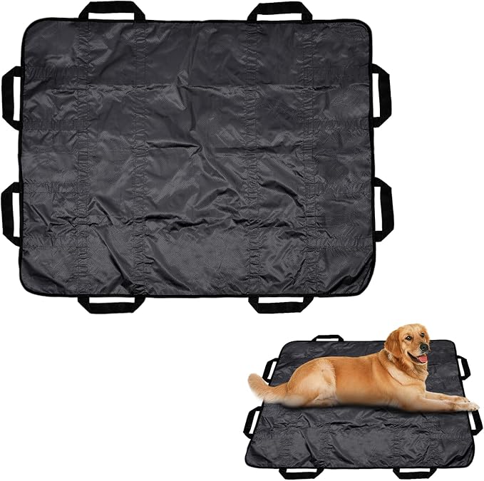 Dog Stretcher for Large Dogs, Dog Stretcher, Portable Stretcher, Emergency Animal Carrier Capable of Holding up to 300 pounds with 8 Handles(Gray)