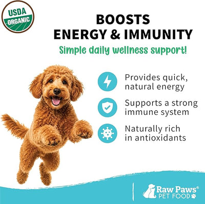 Raw Paws Organic Virgin Coconut Oil for Dogs & Cats, 8-oz - Supports Immune System, Digestion, Oral Health, Thyroid - All Natural Allergy Relief for Dogs - Hairball Relief