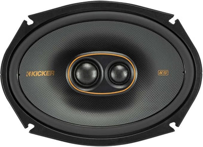 KICKER 51KSC69304 KS-Series 6x9 3-Way Speakers with 1" and .75" tweeters, 4-Ohm, Pair