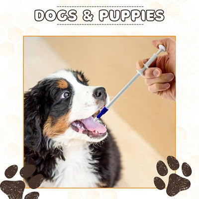 Pill Shooter for Dogs and Cats (12-PACK) – Soft Tip Pet Piller for Easy Medication Delivery | Pill Gun Dispenser Tool for Small or Large Pets | Upgraded H- Bar Design Reusable Syringe Device – Blue