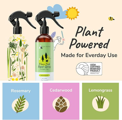 Flea Tick Protection Kit (Lavender Shampoo - Lemongrass Spray)