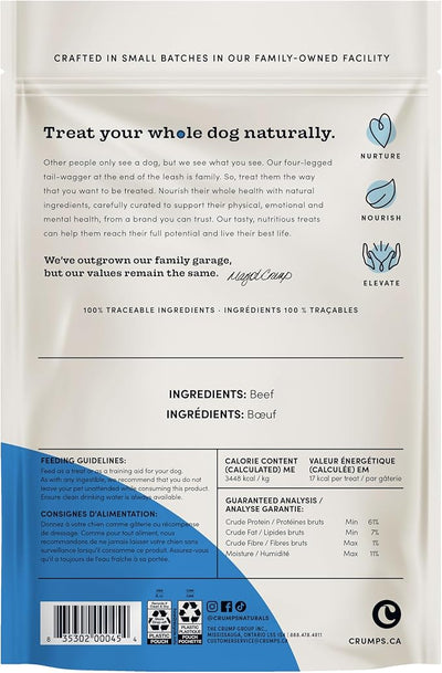 Crumps' Naturals Beef Tender Sticks For Pets, 4.9 Oz/138G (Product Packaging may vary)