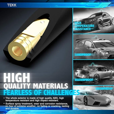 TEKK Short Antenna Compatible with 2001-2015 Prius/Designed for Optimized FM/AM Reception / 4.8 Inches