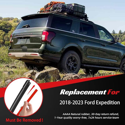 OTUAYAUTO Windshield Wipers Replacement for Ford Expedition 2018-2023 All-Extreme Weather Performance Quiet No Trace Front Rear Wiper Blades U/J Hook 22"+22"+11" (Pack of 3)