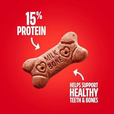 Milk-Bone Flavor Snacks Small Dog Biscuits, Flavored Crunchy Dog Treats, 60 Oz. Boxes (Pack of 3)