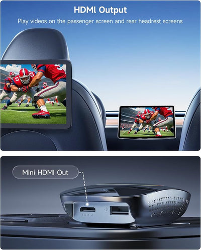 Wireless Carplay Adapter - Magic AI Box CarPlay Android Auto Wireless, Dual Wi-Fi & BT, Gen AI, HDMI Output, USB Playback, OBD, Video Box for YouTube, Netflix, Prime Video, Spotify CB4BT