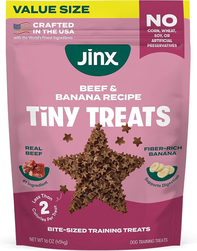 Beef Dog Training Treats - Healthy All-Natural Mini Bite-Sized Dog Treats for Training with Grass-Fed Beef - Pet Products for All Dogs (Puppies, Adults & Seniors) - 16oz