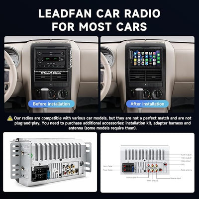 7" Car Stereo Double Din Touch Screen Car Radio Audio Receiver FM Radio Bluetooth Video Remote Control MP5/4/3 Player Android Phone Mirror Link USB/SD/AUX Hands Free Calling with Camera