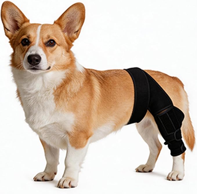 Dog Knee Brace for Leg, Adjustable Dog Braces for Torn ACL Support, Built in Side Stabilizers, Breathable Dogs Hip Brace for Arthritis Relief, Joint Stability and Post Surgery Recovery