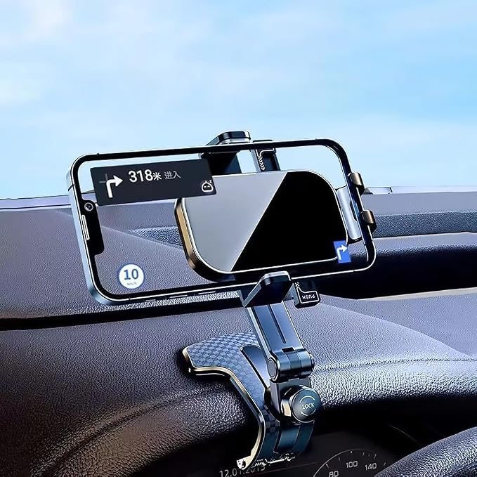 Car Phone Holder Mount for Ford F250/F350/F450 2017-2025, Cell Phone Holder Truck Stand Dashboard Windshield Vent 360° Rotation for Smartphones Phone Holders for Your Car