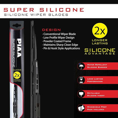 Piaa 95030 Super Silicone Wiper Blade - 12"" 300mm (Pack of 1)", black