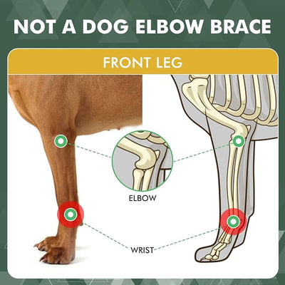 Pair of Dog Leg Braces for Front Hock Joint, Dog Front Leg Wrist Brace with Metal Spring Inserts, Dog Leg Sleeve with Reflective Straps, Prevents Injuries and Sprains, XS/S