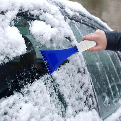 Compact and Portable Multifunctional Snow Shovel and Ice Scraper for Windows and Glass with Sturdy Pp Material, for Winter Automotive Care and Efficient Snow Removal