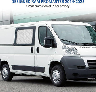 Sliding Door Window Sun Shade Compatible with Ram ProMaster 2014-2026, Aluminum Film Sliding Door Window Sunshade Cover, UV Protection & Privacy Window Shield for ProMaster 2014-2026 Van Accessories
