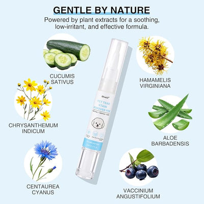 Tear Stain Remover Pen for Dogs & Cats – Aloe Formula Gentle Eye Cleaner with Soft Tip for Easy Use – Especially for White Dogs – Dog Eye Drops Alternative – Safe for Daily Use– 3 Pack
