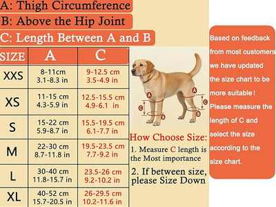 Dog Knee Brace for Leg, Adjustable Dog Braces for Torn ACL Support, Built in Side Stabilizers, Breathable Dogs Hip Brace for Arthritis Relief, Joint Stability and Post Surgery Recovery