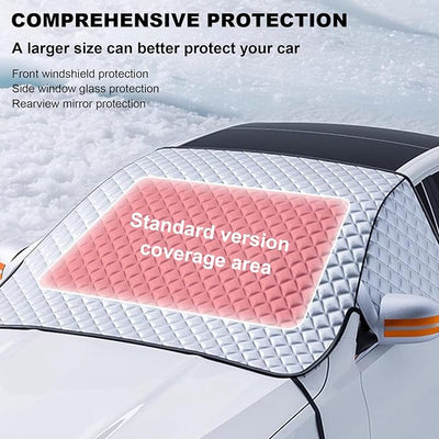 Large Magnetic Car Windshield Snow Cover - Waterproof Frost and Ice Protector with Mirror Covers and Side Window Guard, All-Season Winter Shield for Honda Accord 2023-2025