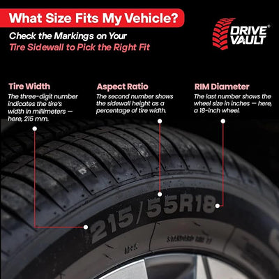 Snow Socks for Tires | Alternative for Tire Snow Chains | Ultra Grip Series | Reusable Snow Traction Device for Passenger Cars SUVs Trucks Winter Emergency Accessory | Safe Winter Driving