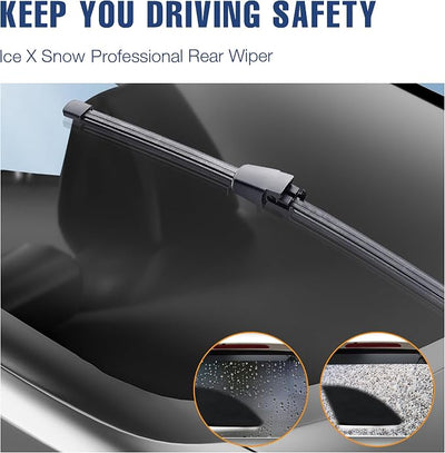 13" Rear Wiper Blade Replacement for Volkswagen Jetta 2014-2009 Tiguan 2017-2009 Golf V Variant 2014-2009 Golf V Variant 09-07 Golf V 08-03 Golf City/Golf Wagon Rear Windshield Wiper Blade