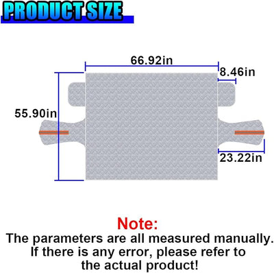 Magnetic Car Windshield Snow Cover, 4 Layers Winter Automotive Windshield Frost Protective Cover with Side Mirror Protector, All-Weather Vehicle Exterior Accessories for Sedan SUV (L)