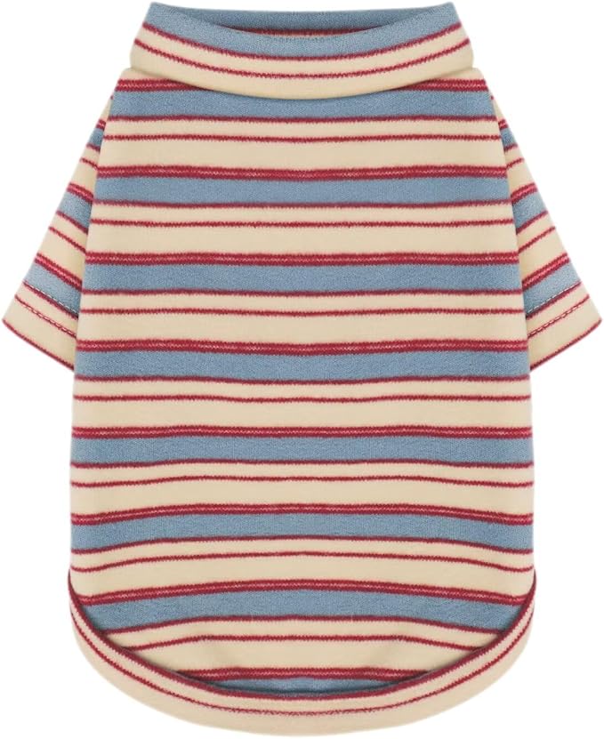 Stylish Striped Block Dog Shirt, Comfortable, Breathable, and Wrinkle-Resistant. Perfect Apparel for Small, Medium, & Large Dogs, a Must-Have for Pet Lovers XL
