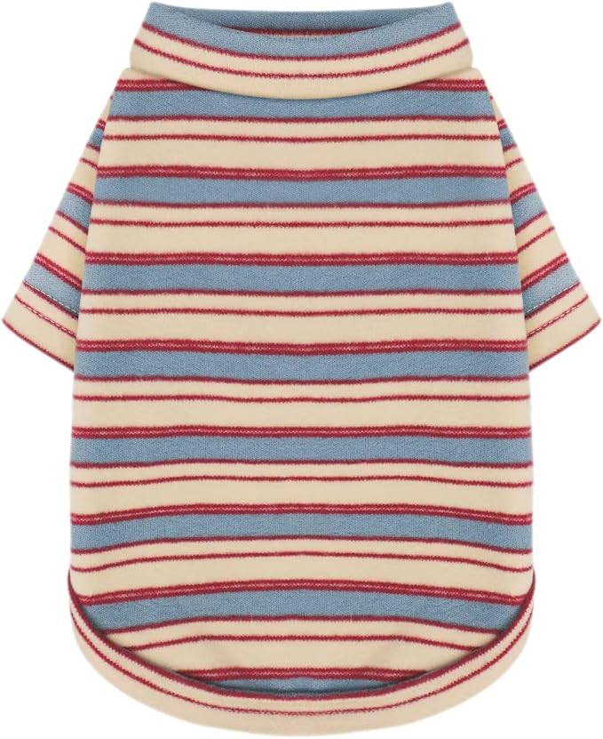 Stylish Striped Block Dog Shirt, Comfortable, Breathable, and Wrinkle-Resistant. Perfect Apparel for Small, Medium, & Large Dogs, a Must-Have for Pet Lovers XXL