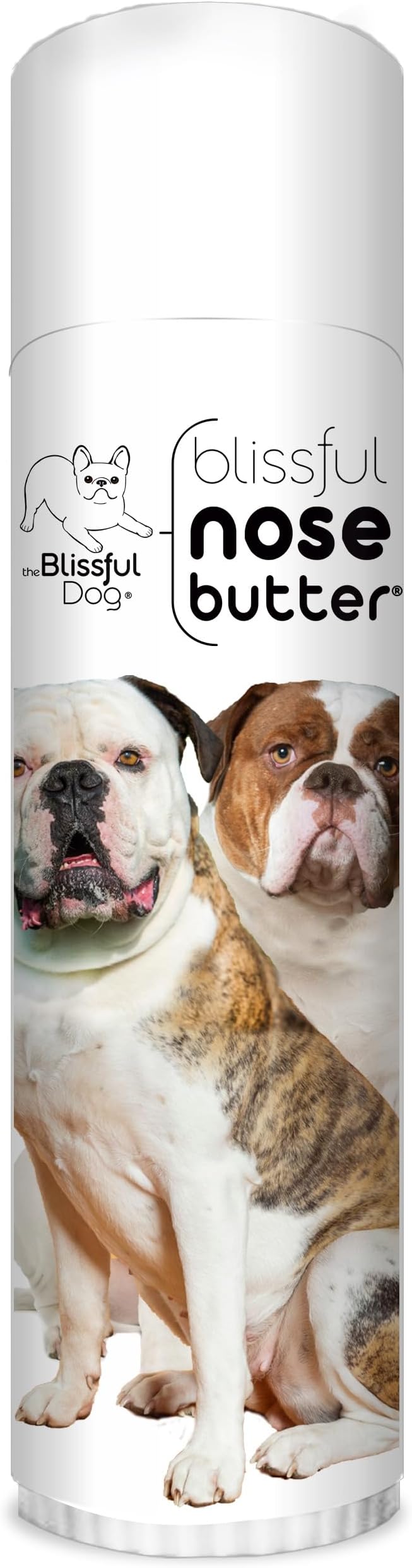 American Bulldog Nose Butter, Versatile Dog Nose Balm for Dry Nose, Handcrafted Nose Moisturizer, Easy-to-Apply Dog Essentials, Unscented, 0.5 oz.