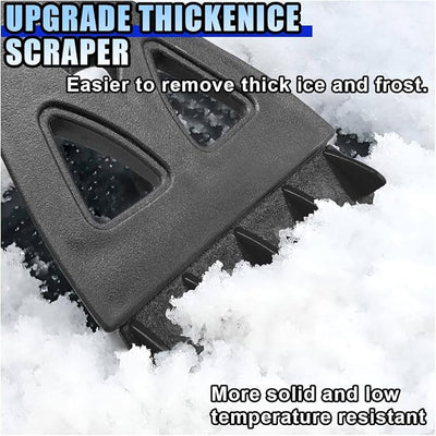 KITUREK 31.5" Detachable Snow Brush and Ice Scraper for Car Windshield, 2-in-1 Winter Snow Removal Tool with Extendable, 360° Rotating Soft Bristle Brush Head and Foam Grip for Most Vehicles (Yellow)