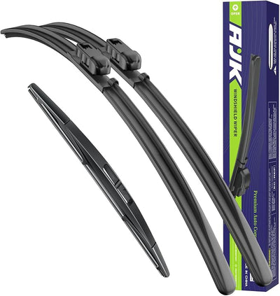 AJK Front Windshield Wipers for GMC Acadia 2007-2012 (24"+21"+11") | All-Weather OEM Quality Automotive Replacement Wiper Blades for My Car-Front and Rear Windows
