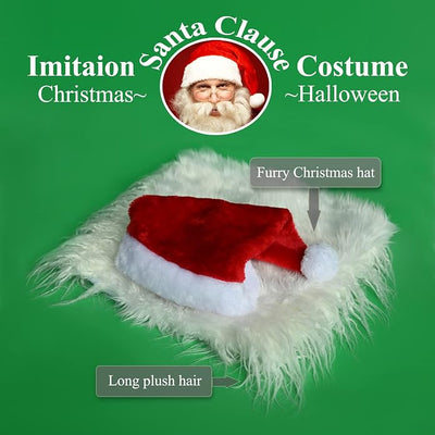 Funny Reindeer Moose Dog Costume - Cute Furry Pet Wig for Halloween & Christmas