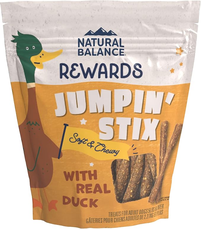 Limited Ingredient Rewards Jumpin' Stix, Grain-Free Dog Treats for Adult Dogs of All Breeds, Duck Recipe, 10 Ounce (Pack of 1)