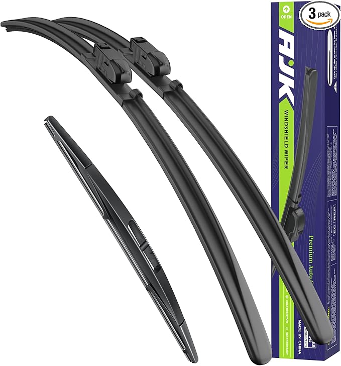AJK Wiper Blades for Subaru Impreza 2017-2024 | 3-Piece, All Weather, OEM Quality