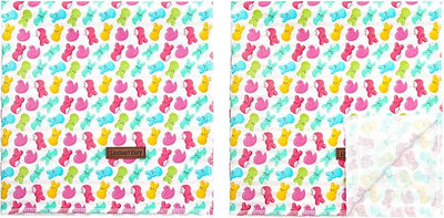 Lionheart glory Easter Dog Bandana Dog Kerchief 1 Pack Washable Soft Comfortable Dog Scarf, Square Adjustable Girl or Boy Easter Eggs Bunnies Dog Bandanas for Medium Large Dogs