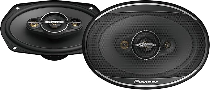 A-Series Standard TS-A6961F 6” x 9” 4-Way Speakers (Pair) – 450W Max, Balanced Sound + Smooth Treble, Enhanced Bass, Ideal Factory Upgrade, Installation Adaptors Included