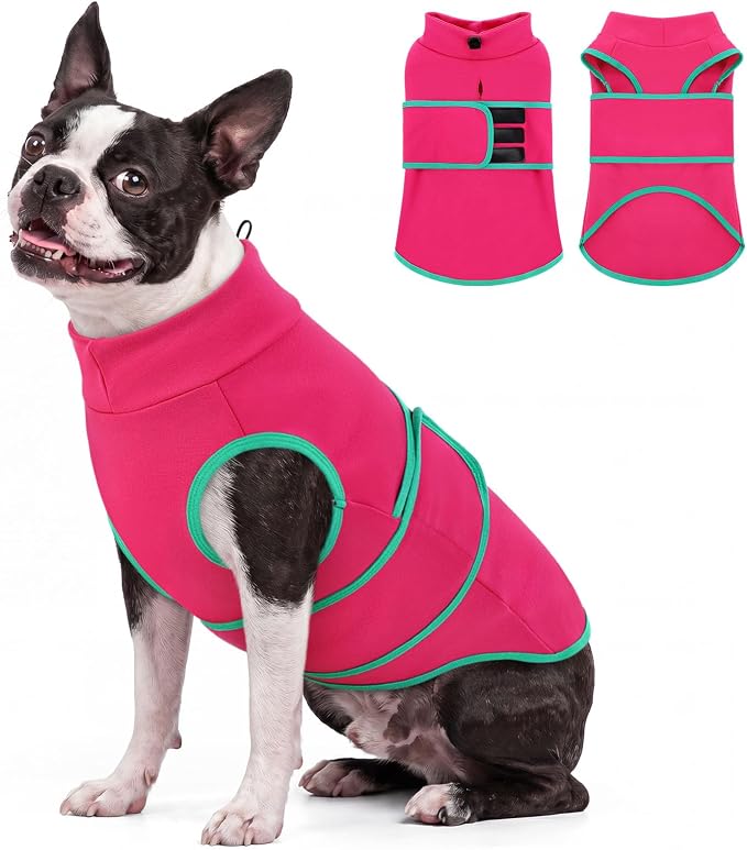 Dog Anxiety Vest,Breathable Dogs Stress and Anxiety Relief Jacket,Lightweight Calming Shirt for Dogs,Dog Anxiety Hoodie Calming Care for Separation,Thunder,Vet Visits,Rosered,M