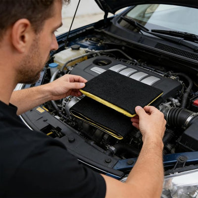 Car Battery Insulation Adhesive Vehicle Accessories | Car Battery Fireproof Blanket for Drivers Trucks SUVs RVs Sedans Fleet Managers Garage Overnight Parking Daily Commute Road