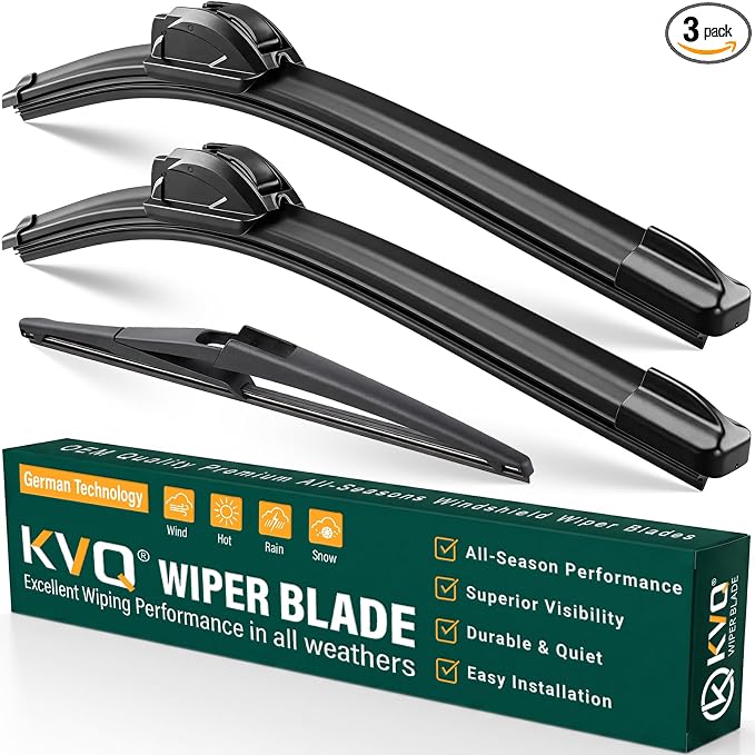 Windshield Wiper Blades Replacement for Nissan Kicks 2018 2019 2020 2021 2022 2023,Original Equipment Replacement Front Rear Wiper Blade Set - 26" 16" 12" (Set of 3)