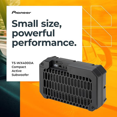 Pioneer TS-WX400DA 10” Slim Subwoofer – 250W Max, Built-in Amp for Easy Bass Upgrade, Enclosure Included, Amp Included, High-Level Input, Works with Most Factory or aftermarket radios