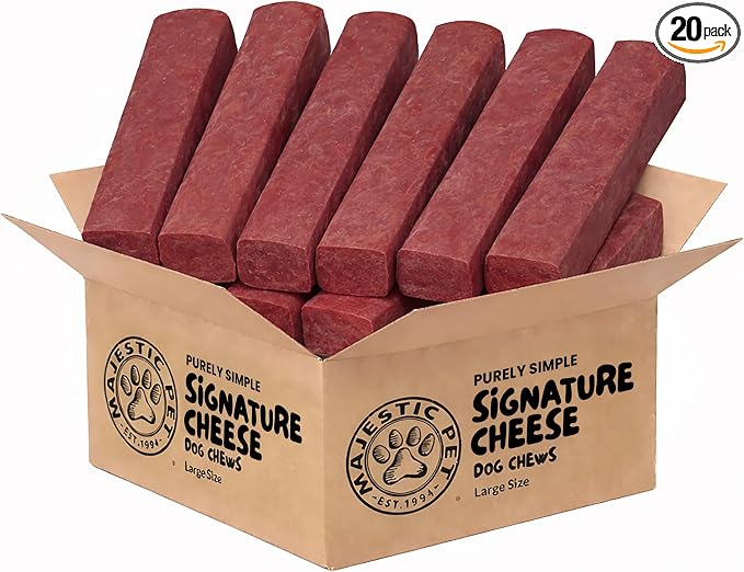 Majestic Pet Himalayan All-Natural Cheese Dog Chews - Long Lasting Dental Chew for Dogs - Healthy Pet Treats with Beneficial Ingredients (Urinary Tract Wellness, Large, 20 Pack)