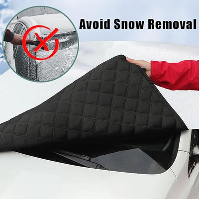 Car Windshield Cover for Toyota Sienna (XL20) 2. Gen 2005-2008, Extra Thick Magnetic Cover Ice Cover Winter Frost Cover Protection Wiper Mirror Protector Covers Sunshades Exterior Accessories