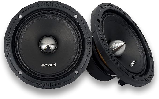 ORION XTR XTX658 High Efficiency 6.5" Mid-Range Bullet Loudspeakers, 1400W Max Power, 350W RMS, 8 Ohm, 1.5" Voice Coil - Pro Car Audio Stereo, Midrange Speakers (Pair)